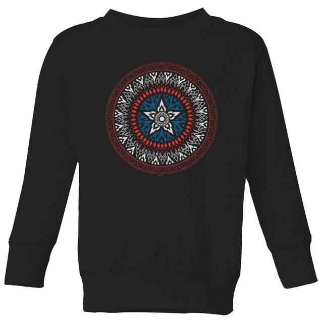 Marvel Captain America Oriental Shield Kids' Sweatshirt - Black - 3-4 Years on Productcaster.