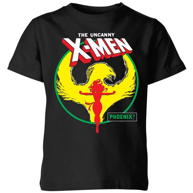 X-Men Dark Phoenix Circle Kids' T-Shirt - Black - 9-10 años on Productcaster.