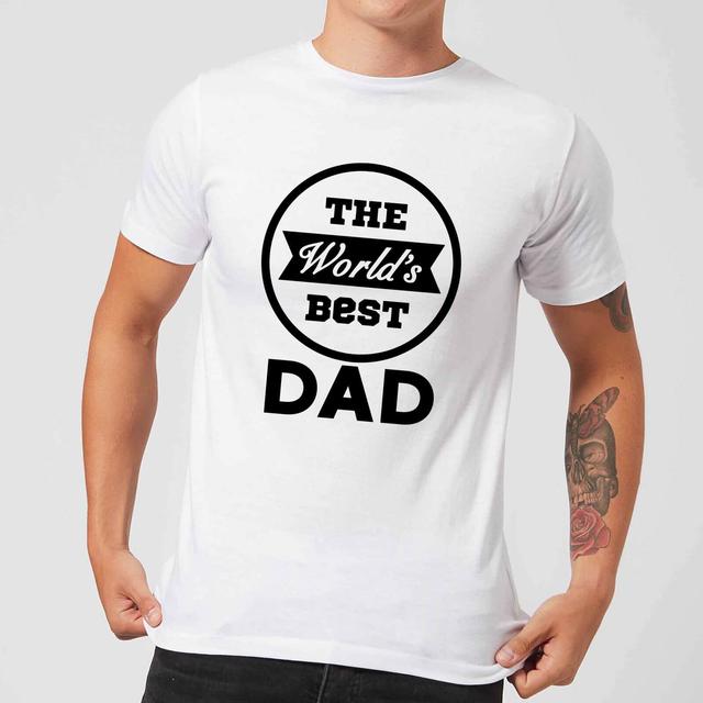 The World's Best Dad Men's T-Shirt - White - XXL - Weiß on Productcaster.