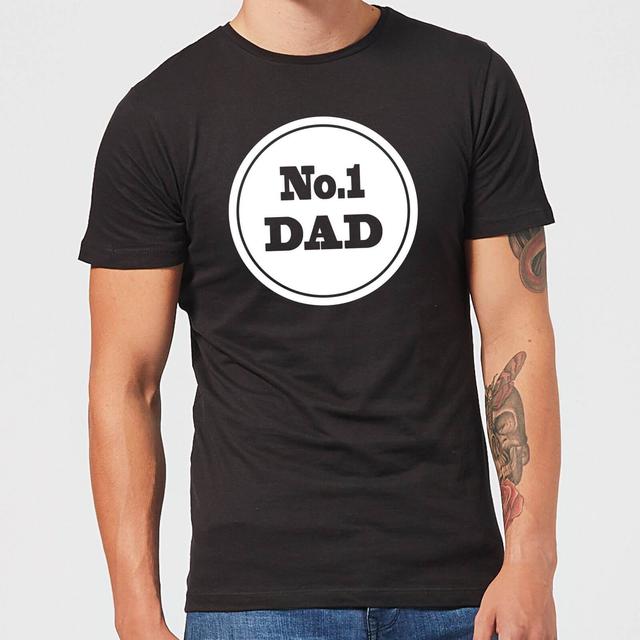 No. 1 Dad Men's T-Shirt - Black - L - Schwarz on Productcaster.