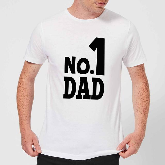 No. 1 Dad Men's T-Shirt - White - M - Weiß on Productcaster.