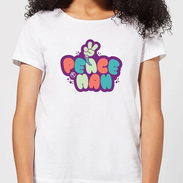 Peace Man Women's T-Shirt - White - L on Productcaster.