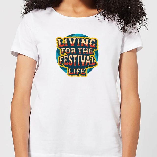 Living For The Festival Life Women's T-Shirt - White - XXL on Productcaster.