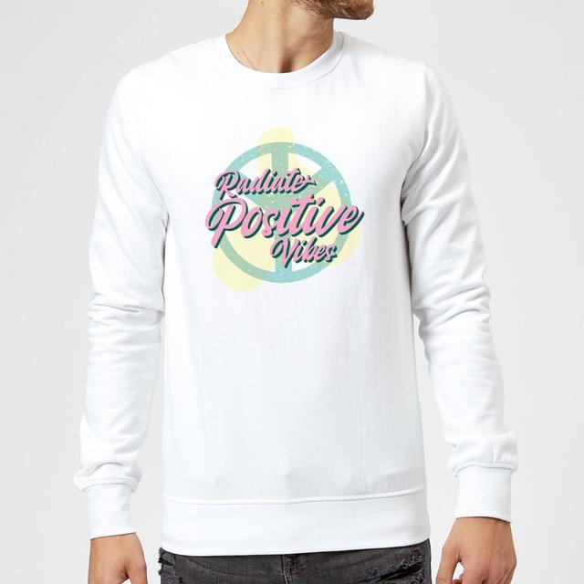 Radiate Positive Vibes Sweatshirt - White - L - Weiß on Productcaster.