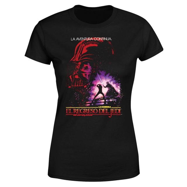 Camiseta española ROTJ para mujer de Star Wars - Negro - 5XL on Productcaster.