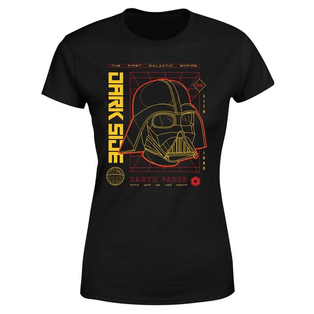 Star Wars Darth Vader Grid Women's T-Shirt - Black - M on Productcaster.