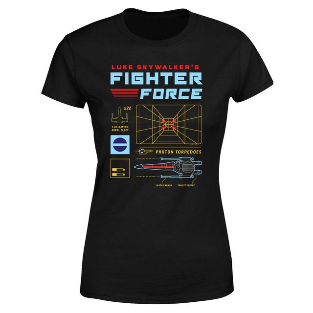 Camiseta Fighter Force de Star Wars para mujer - Negro - 5XL - Negro on Productcaster.