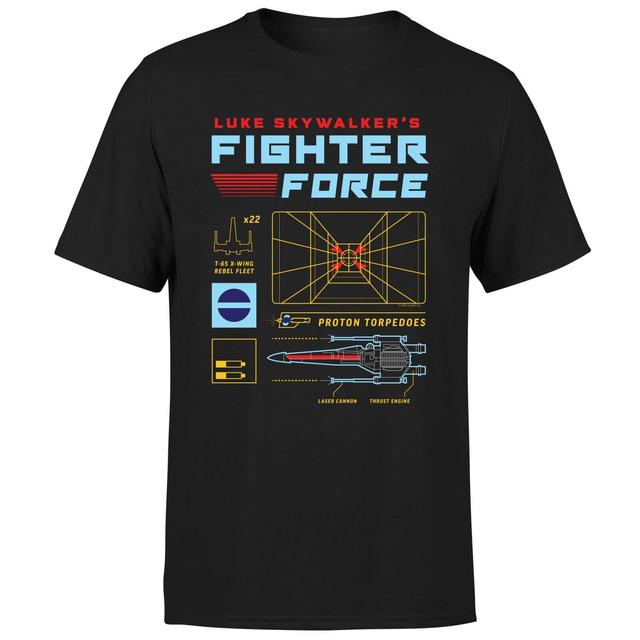 Camiseta Fighter Force de Star Wars para hombre - Negro - M on Productcaster.