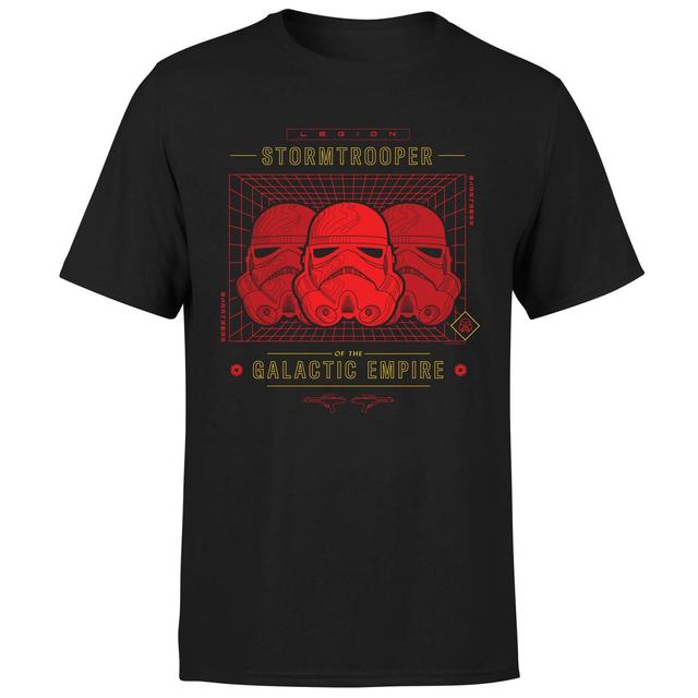 T-Shirt Star Wars Stormtrooper Legion Grid - Homme - Noir - S on Productcaster.