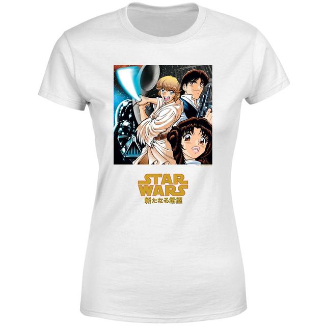 Star Wars Manga Style Women's T-Shirt - White - S - White on Productcaster.