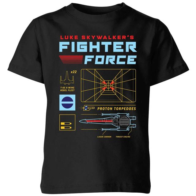 Star Wars Fighter Force Kids' T-Shirt - Black - 7-8 Years on Productcaster.