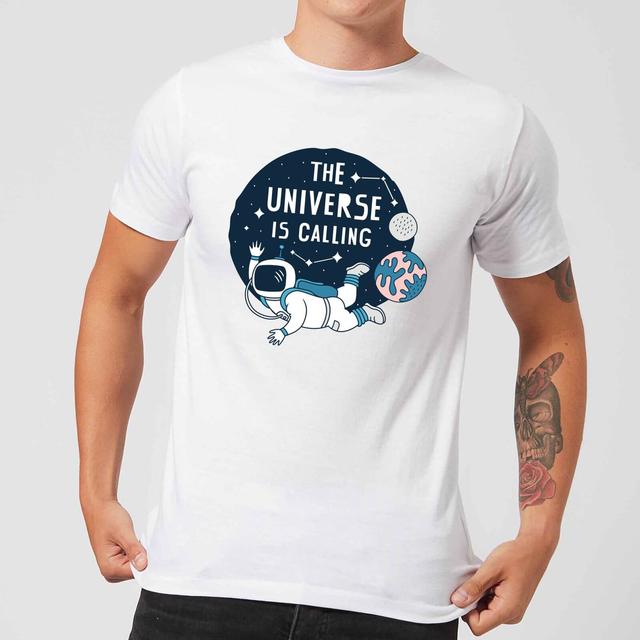 The Universe Is Calling Men's T-Shirt - White - XL - White on Productcaster.