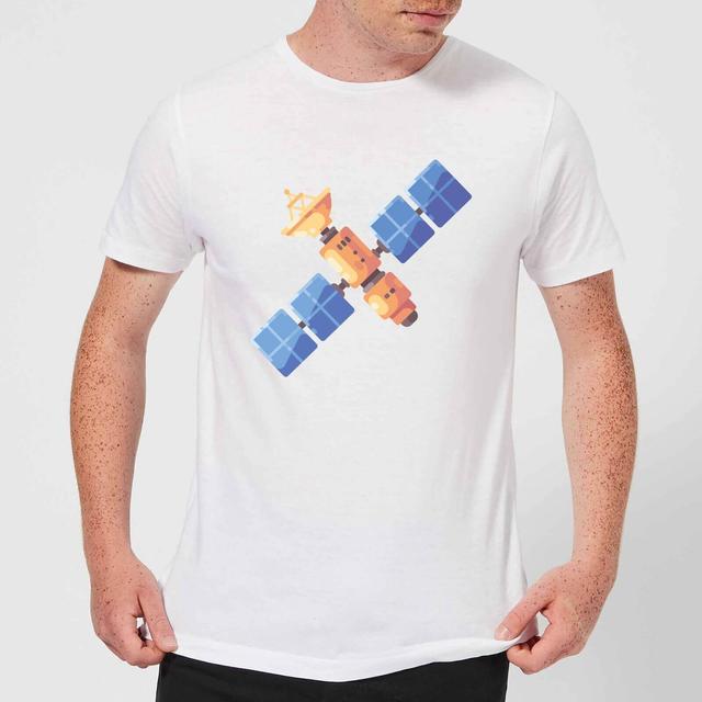 Satellite Men's T-Shirt - White - 5XL - Weiß on Productcaster.