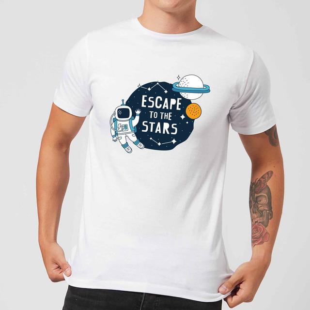 Escape To The Stars Men's T-Shirt - White - L - Weiß on Productcaster.