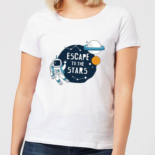 Escape To The Stars Women's T-Shirt - White - XXL - Weiß on Productcaster.