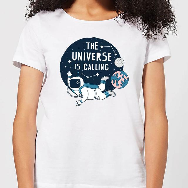 The Universe Is Calling Women's T-Shirt - White - XXL - White on Productcaster.