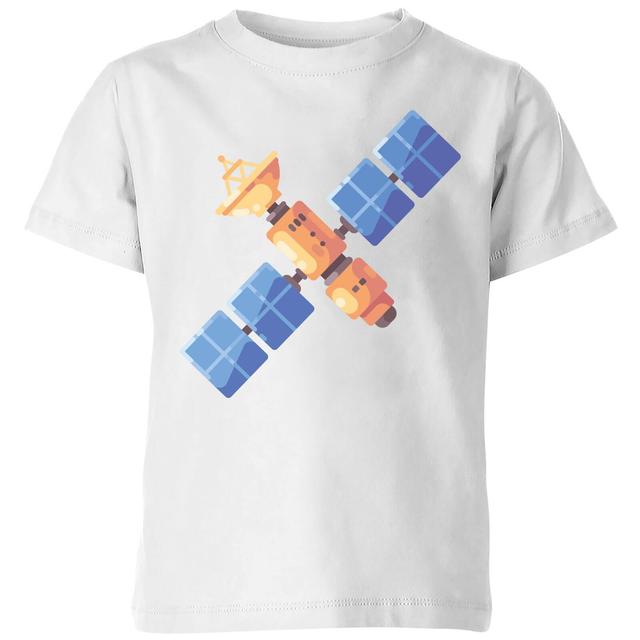 Satellite Kids' T-Shirt - White - 7-8 Years - White on Productcaster.