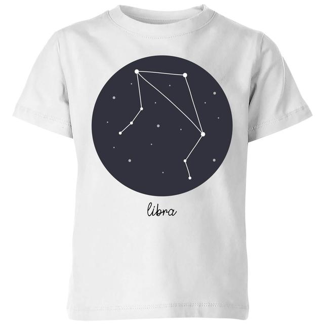 Libra Kids' T-Shirt - White - 7-8 Jahre - Weiß on Productcaster.