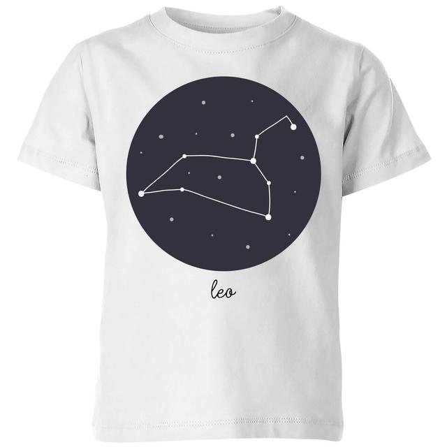 Leo Kids' T-Shirt - White - 7-8 Jahre - Weiß on Productcaster.