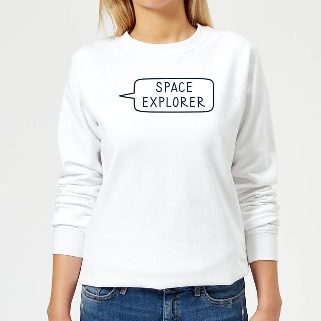 Space Explorer Women's Sweatshirt - White - XL - Weiß on Productcaster.