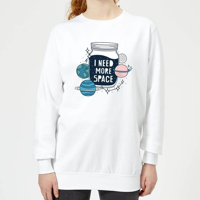 I Need More Space Women's Sweatshirt - White - S - Weiß on Productcaster.