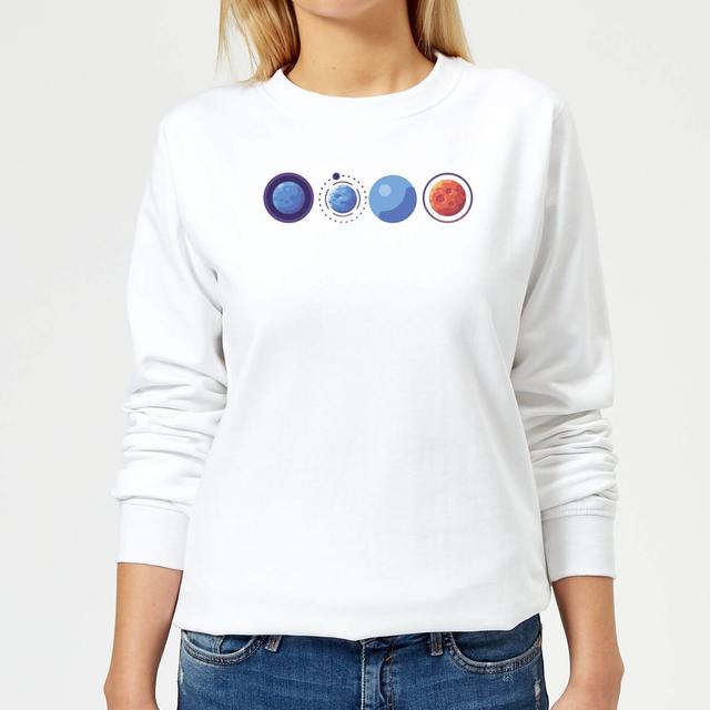 Planets Women's Sweatshirt - White - L - White on Productcaster.