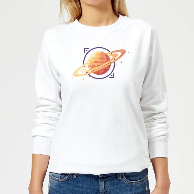 Saturn Women's Sweatshirt - White - M - Weiß on Productcaster.