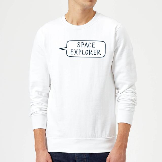 Space Explorer Sweatshirt - White - L - Weiß on Productcaster.