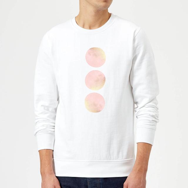 Three Moons Sweatshirt - White - M - Weiß on Productcaster.