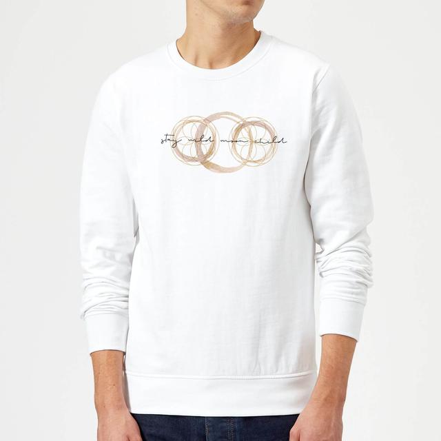 Stay Wild Moon Child Sweatshirt - White - L - Weiß on Productcaster.