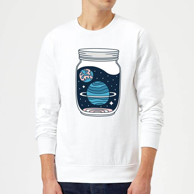 Space Jar Sweatshirt - White - M - Weiß on Productcaster.