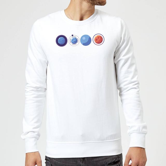 Planets Sweatshirt - White - L - Weiß on Productcaster.