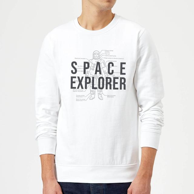 Space Explorer Schematic Sweatshirt - White - L - White on Productcaster.