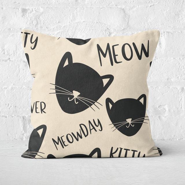 Meowday Square Cushion - 40x40cm - Soft Touch on Productcaster.