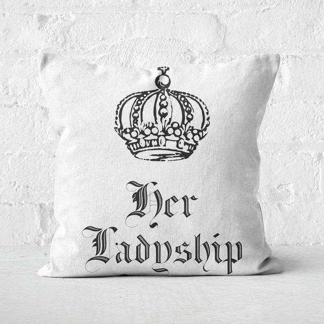 Her Ladyship Square Cushion - 40x40cm - Soft Touch on Productcaster.