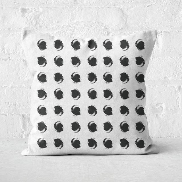 Paintbrush Circles Square Cushion - 40x40cm - Soft Touch on Productcaster.