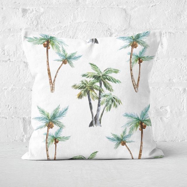 Tropical Trees Square Cushion - 40x40cm - Soft Touch on Productcaster.