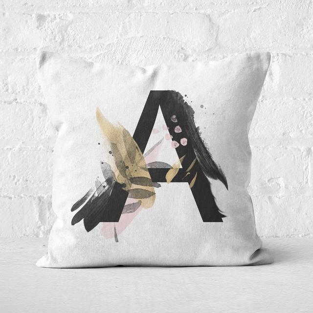 Wabi-Sabi Letter Square Cushion - 40x40cm - Soft Touch - Z on Productcaster.