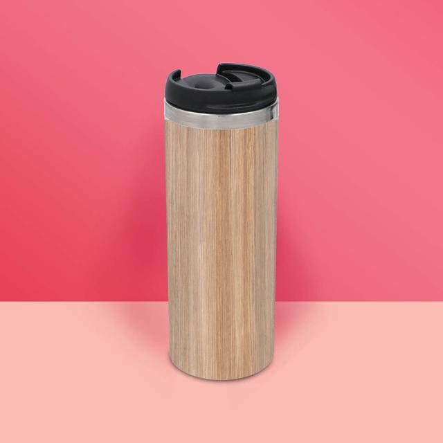 Bamboo Print Stainless Steel Travel Mug on Productcaster.