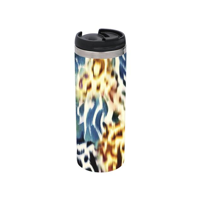 Colourful Animal Print Stainless Steel Thermo Travel Mug on Productcaster.