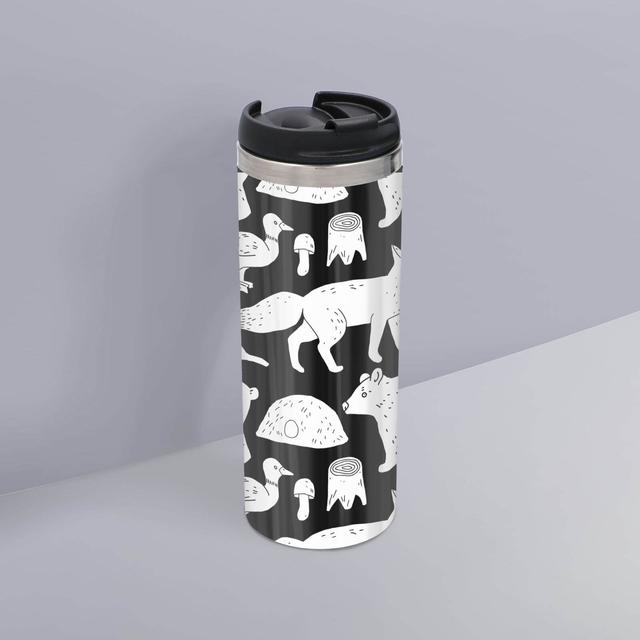 Animal Illustration Stainless Steel Travel Mug on Productcaster.