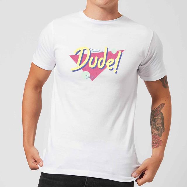 Dude! Men's T-Shirt - White - XXL - Weiß on Productcaster.