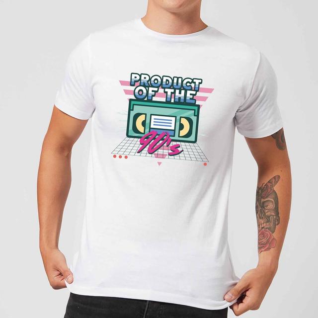 Product Of The 90's VHS Tape Men's T-Shirt - White - 5XL - White on Productcaster.