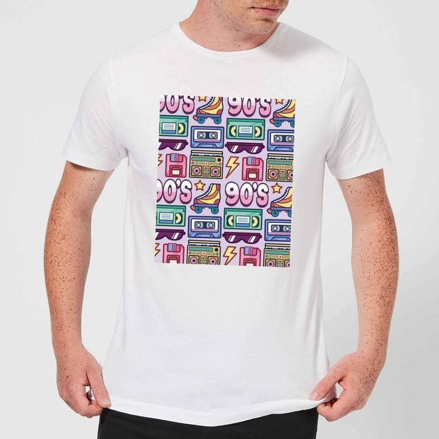 90's Product Tiled Pattern Men's T-Shirt - White - XL - Weiß on Productcaster.