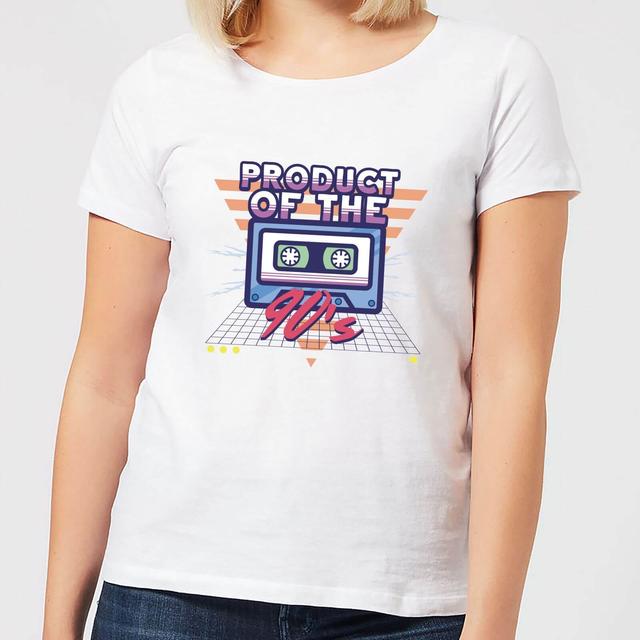 Product Of The 90's Cassette Tape Women's T-Shirt - White - M - Weiß on Productcaster.