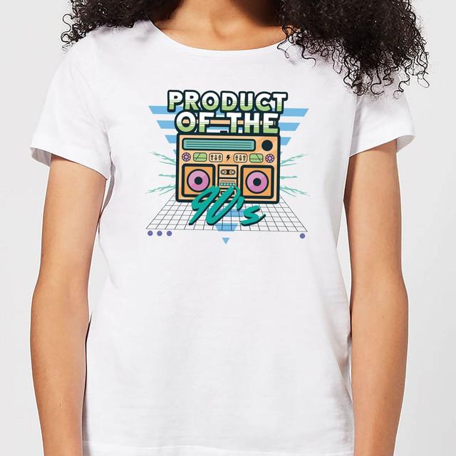 Product Of The 90's Boom Box Women's T-Shirt - White - XXL - White on Productcaster.