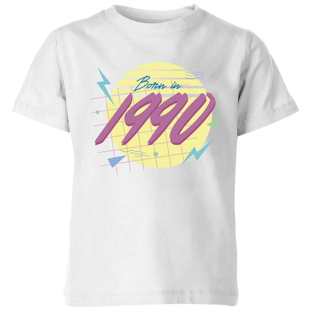 Born In 1990 Kids' T-Shirt - White - 11-12 Jahre - Weiß on Productcaster.