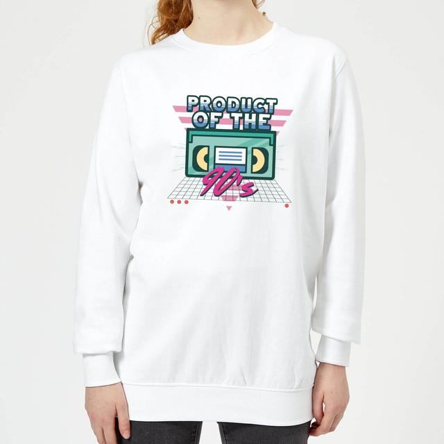 Product Of The 90's VHS Tape Women's Sweatshirt - White - XXL - White on Productcaster.