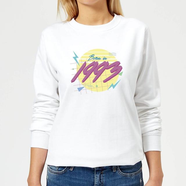 Born In 1993 Women's Sweatshirt - White - XS on Productcaster.