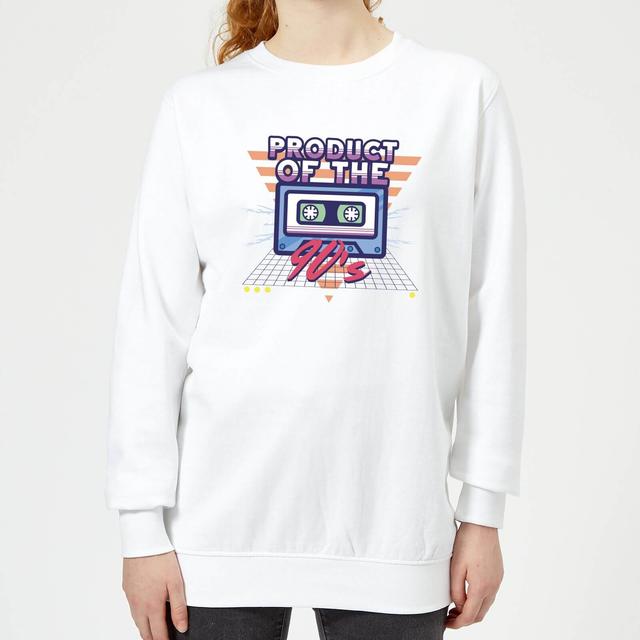 Product Of The 90's Cassette Tape Women's Sweatshirt - White - L - Weiß on Productcaster.